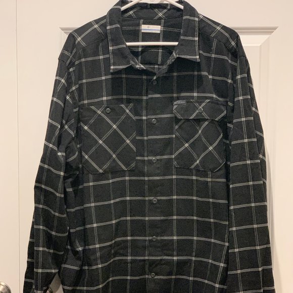 Columbia Men's Outdoor Elements Stretch Plaid Flannel Shirt (XXL) - Picture 2 of 4